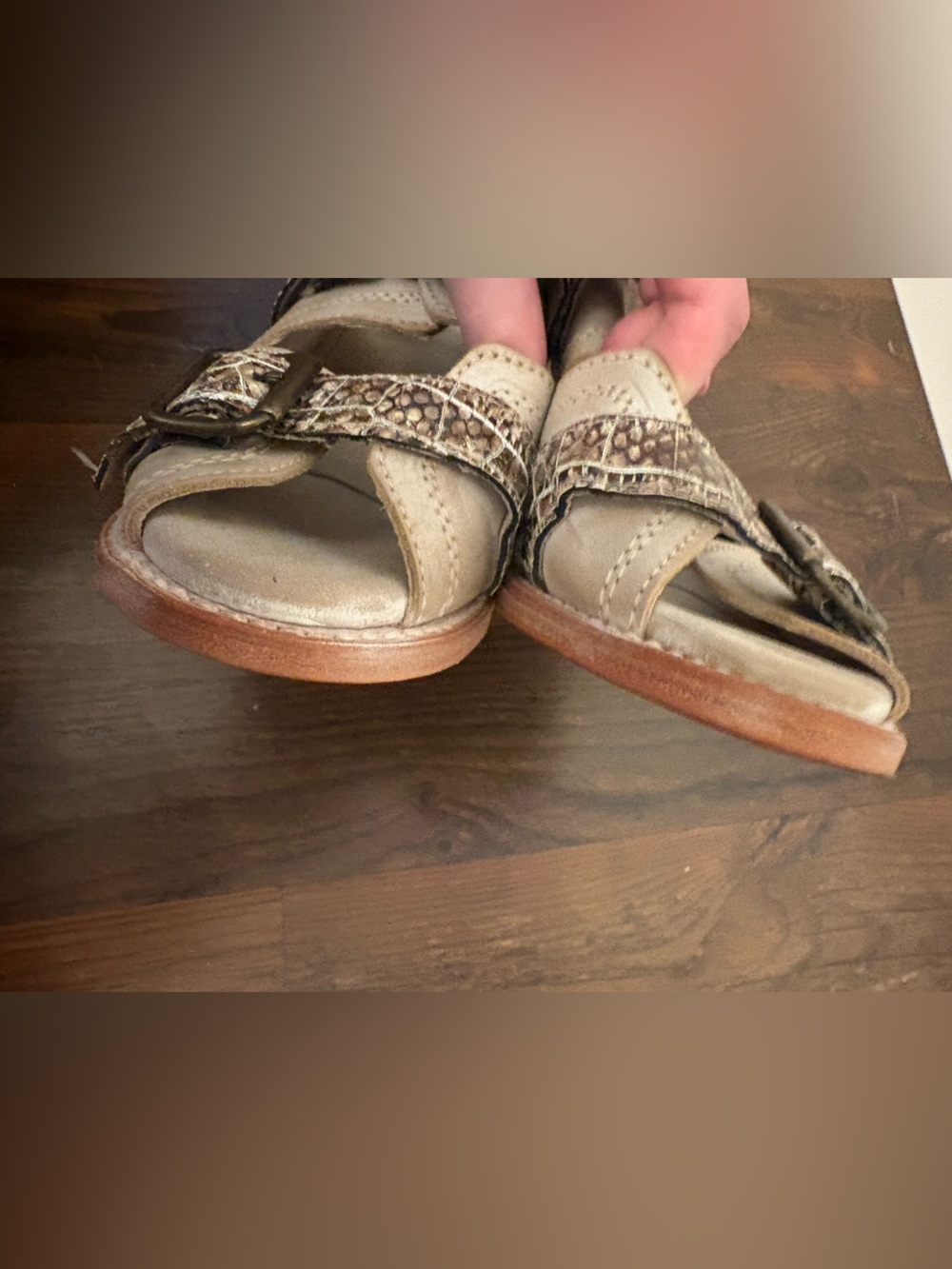 Freebird by Steven Caprice Leather Snakeskin Buckle Sandals Size 7 NWOB - Picture 8 of 11